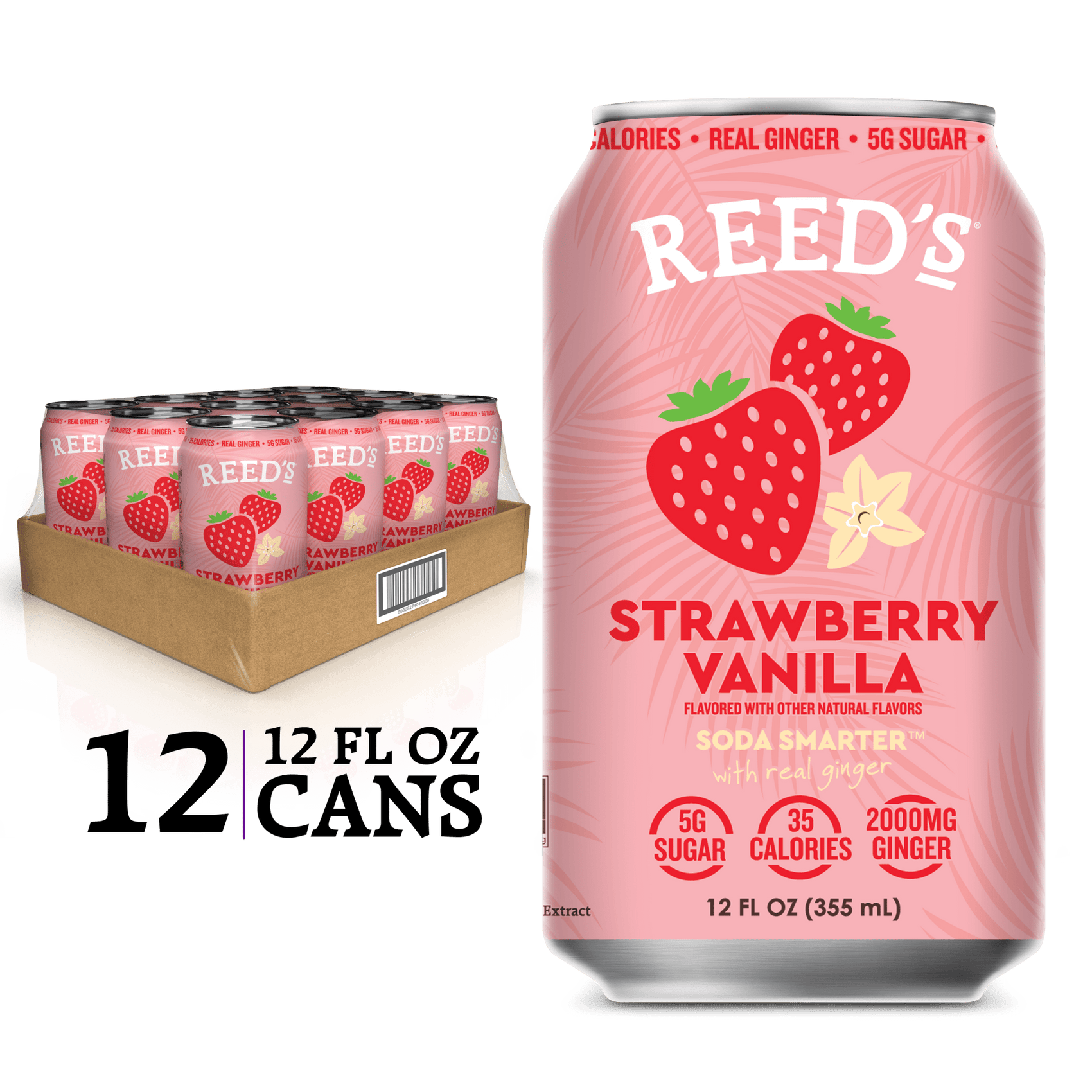 NEW! Strawberry Vanilla Multifunctional Soda - Reed'sInc